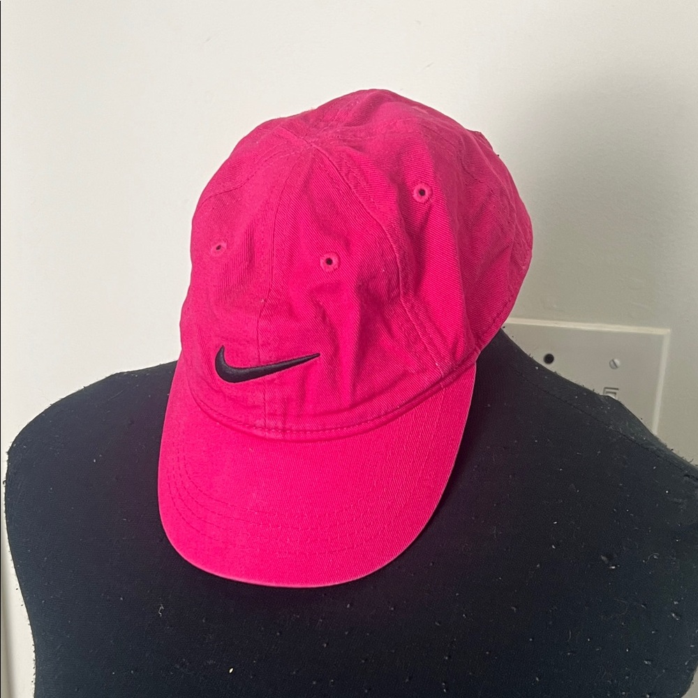 Nike Toddler Signature Fuchsia Baseball Hat Cap with Black Logo